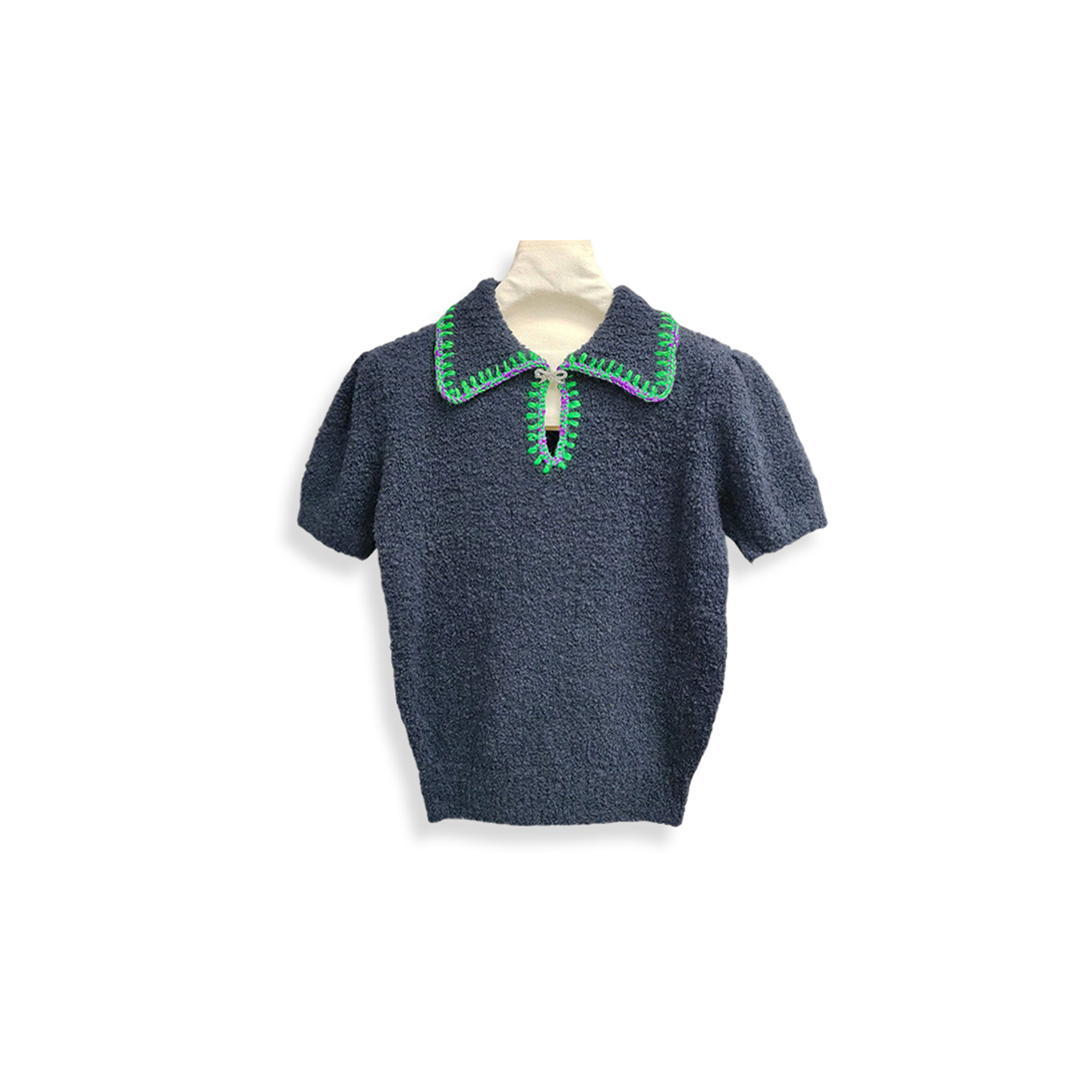 CHANEL KNITTED SHORT SLEEVES 